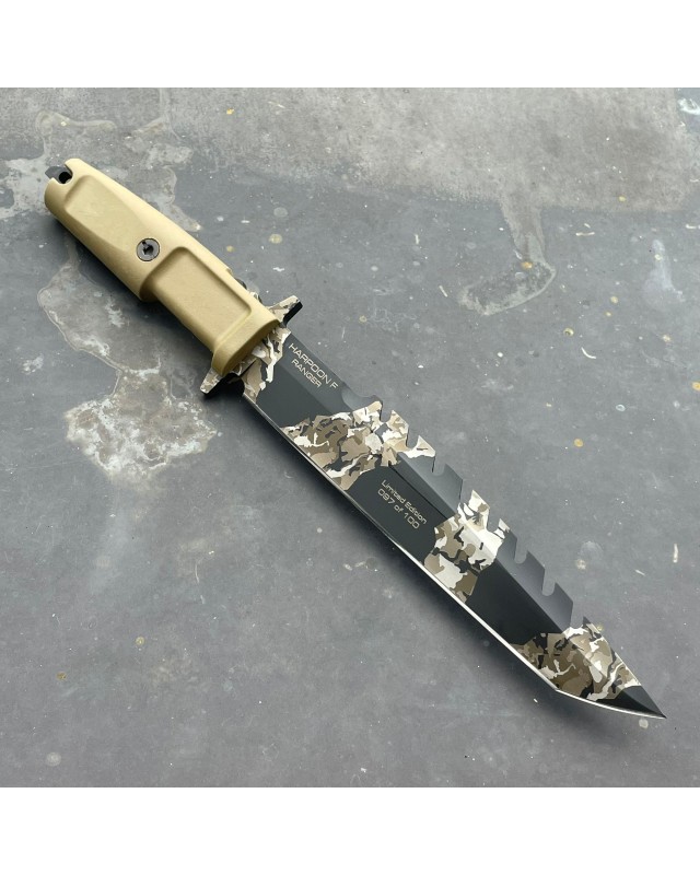 Harpoon F Ranger XXV Anniversarium Limited Edition  100pces Full Tang N690Co steel Geotech Camo finish presentation box & coin Harpoon F Ranger XXV Anniversarium Limited Edition  100pces Full Tang N690Co steel Geotech Camo finish presentation box & coin