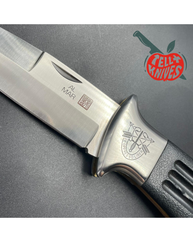 Vintage AL MAR SERE 3003 Special Forces AUS6-A steel Kraton handle brass medallions SEKI Japan