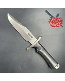 Buxton Fighter Full Tang Stainless steel black micarta handle black leather sheath