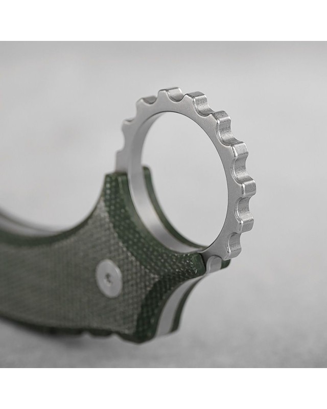 Dirty Girl Karambit Fixed Blade 14C28N steel stonewash finish Green Micarta handle Black kydex sheath Dirty Girl Karambit Fixed Blade 14C28N steel stonewash finish Green Micarta handle Black kydex sheath