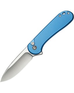 Elementum II Button Lock Nitro-V steel satin finish blue aluminium handle