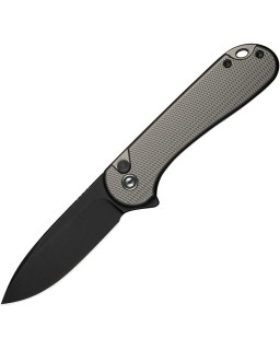 Elementum II Button Lock Nitro-V steel blackwash finish gray aluminium handle