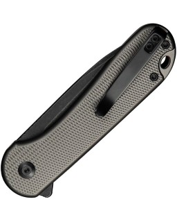 Elementum II Button Lock Nitro-V steel blackwash finish gray aluminium handle