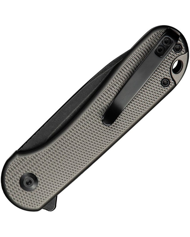 Elementum II Button Lock Nitro-V steel blackwash finish gray aluminium handle Elementum II Button Lock Nitro-V steel blackwash finish gray aluminium handle