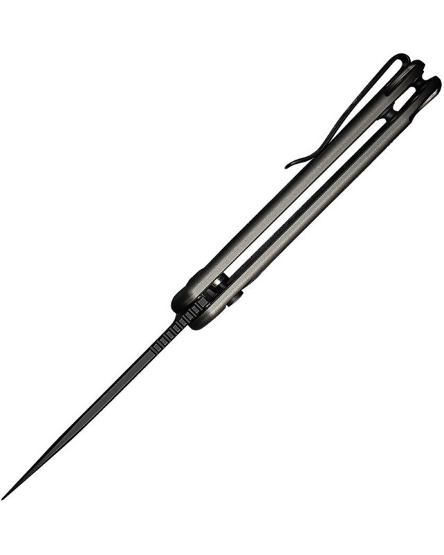 Elementum II Button Lock Nitro-V steel blackwash finish gray aluminium handle Elementum II Button Lock Nitro-V steel blackwash finish gray aluminium handle