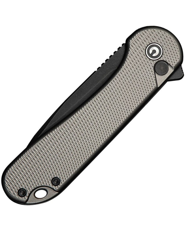 Elementum II Button Lock Nitro-V steel blackwash finish gray aluminium handle Elementum II Button Lock Nitro-V steel blackwash finish gray aluminium handle