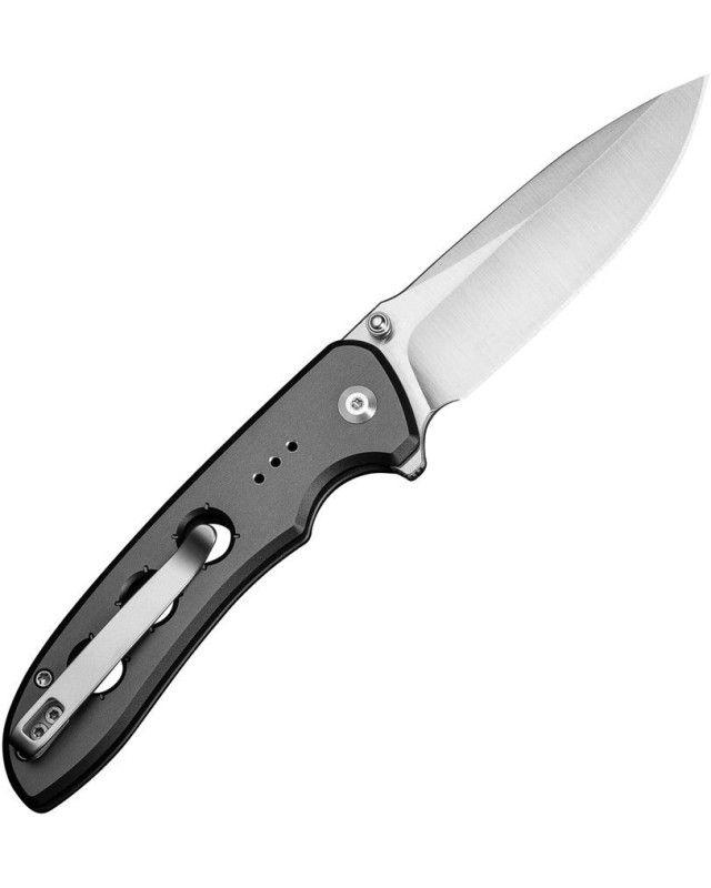 Hyperpulse folding knife 14C28N steel blade Button Lock Gray Aluminium Handle Flipper Hyperpulse folding knife 14C28N steel blade Button Lock Gray Aluminium Handle Flipper