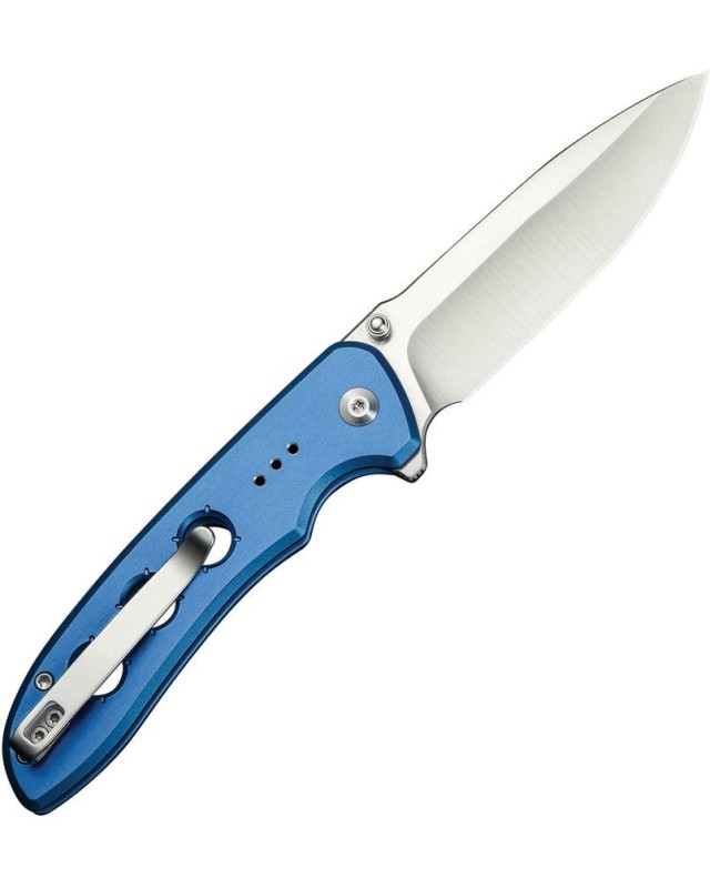 Hyperpulse folding knife 14C28N steel blade Button Lock Blue Aluminium Handle Flipper Hyperpulse folding knife 14C28N steel blade Button Lock Blue Aluminium Handle Flipper
