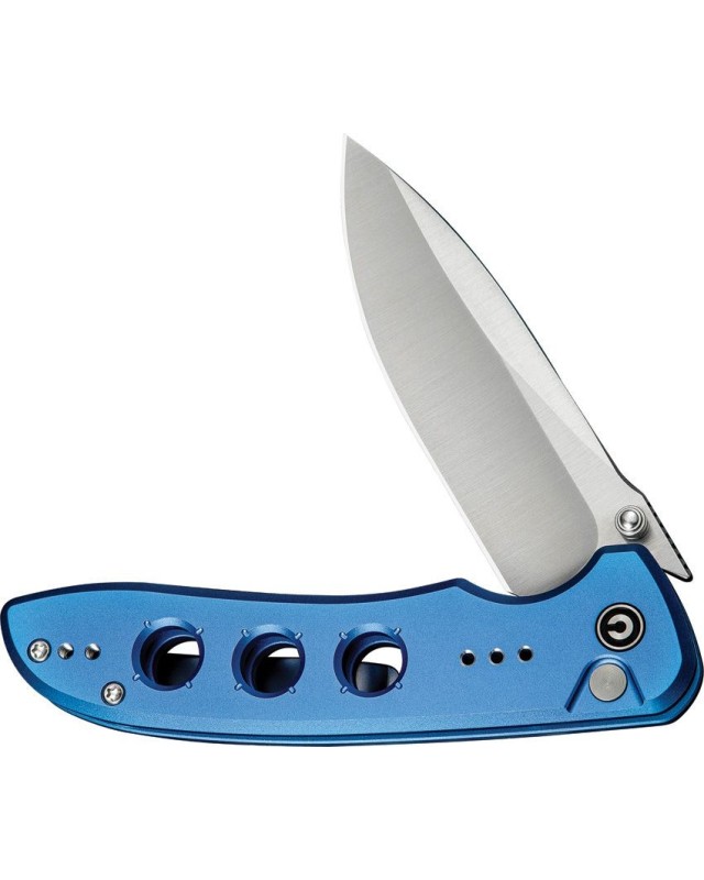 Hyperpulse folding knife 14C28N steel blade Button Lock Blue Aluminium Handle Flipper Hyperpulse folding knife 14C28N steel blade Button Lock Blue Aluminium Handle Flipper