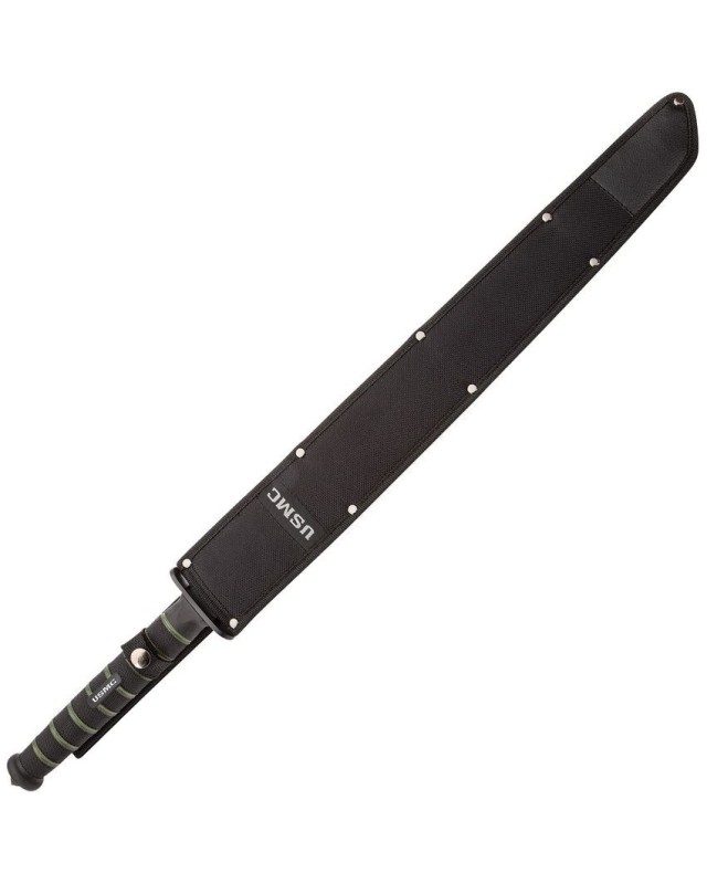 USMC Blackout Combat Sword AUS-6 steel black finish USMC Blackout Combat Sword AUS-6 steel black finish
