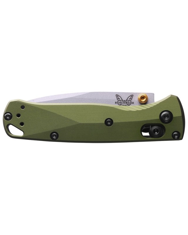 Mini Bugout S90V Premium Steel stonewash finish green aluminium handle AXIS-lock Mini Bugout S90V Premium Steel stonewash finish green aluminium handle AXIS-lock