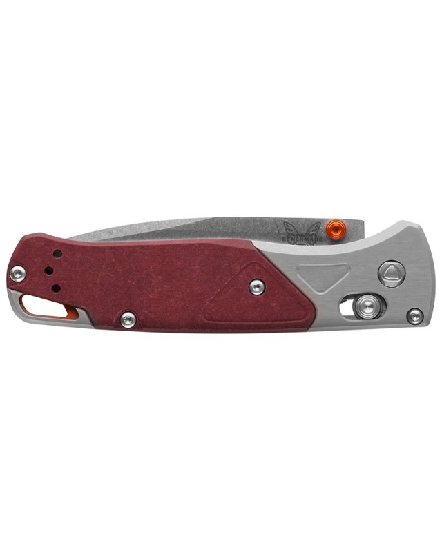 Bugout S90V Premium Steel stonewash finish red micarta and aluminium handle AXIS-lock Bugout S90V Premium Steel stonewash finish red micarta and aluminium handle AXIS-lock