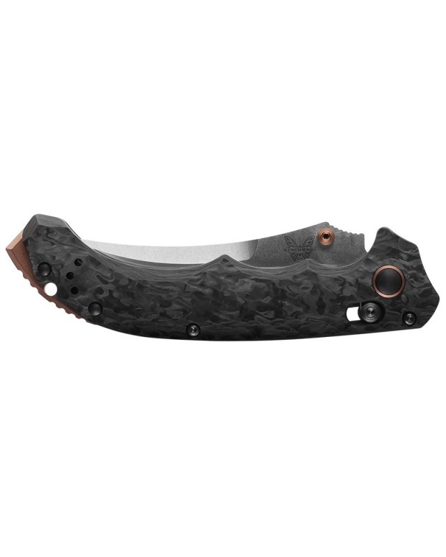 Mini Bedlam S90V Premium steel stonewash finish carbon fiber handle bronze hardware Mini Bedlam S90V Premium steel stonewash finish carbon fiber handle bronze hardware