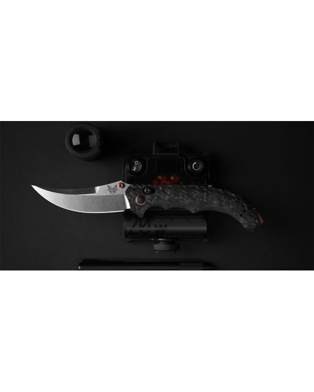 Mini Bedlam S90V Premium steel stonewash finish carbon fiber handle bronze hardware Mini Bedlam S90V Premium steel stonewash finish carbon fiber handle bronze hardware