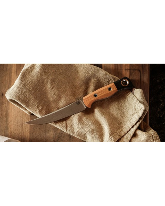 Meatcrafter CPM154 steel stonewash finish wood and G10 handle Meatcrafter CPM154 steel stonewash finish wood and G10 handle