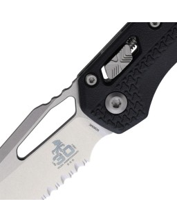 MSI 30th Anniversary Edition Ram-Lok M390MK steel stonewash part. serr blade Black Tri-Grip polymer