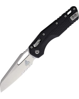 MSI 30th Anniversary Edition Ram-Lok M390MK steel stonewash part. serr blade Black Tri-Grip polymer