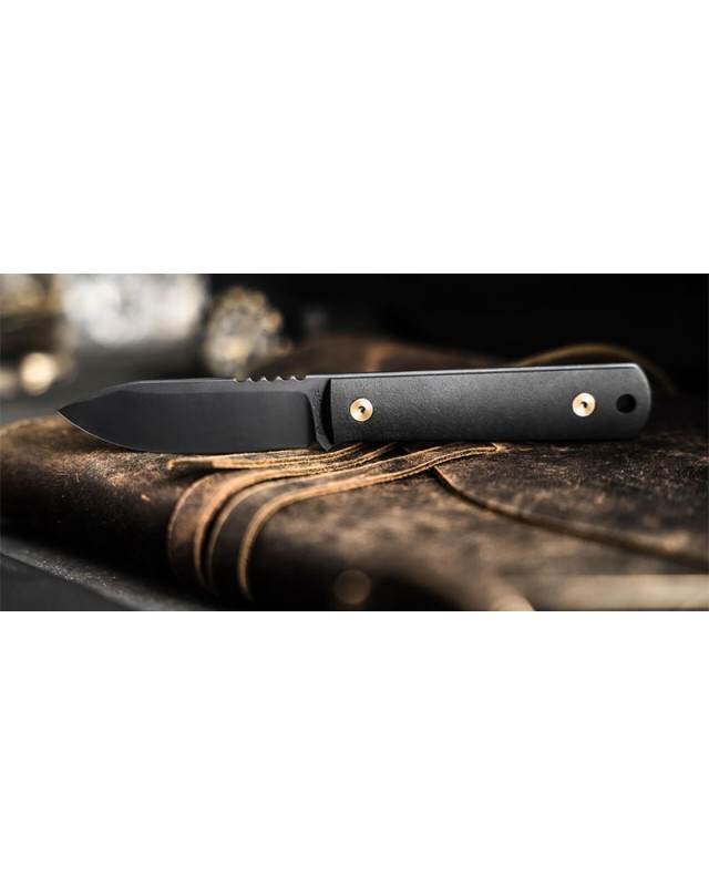 BFF Packlite Allblack Stargaze MagnaCut steel Full Tang Richlite Handle Black Kydex sheath BFF Packlite Allblack Stargaze MagnaCut steel Full Tang Richlite Handle Black Kydex sheath