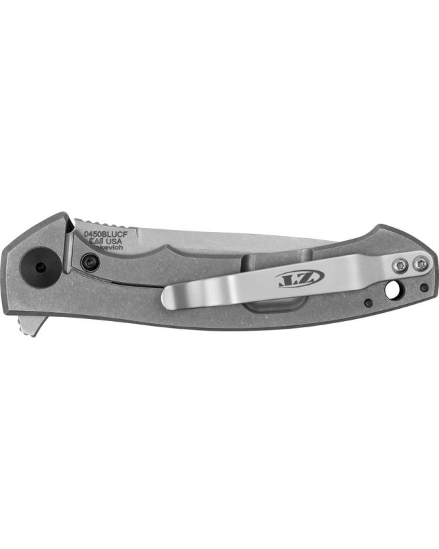 ZT0450BLUCF Magnacut stonewash finish blue fiber carbon and titanium handle ZT0450BLUCF Magnacut stonewash finish blue fiber carbon and titanium handle