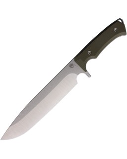 Bonfire Full Tang Fixed Blade CPM-3V steel tumbled finish OD Green G10 handle OD green kydex sheath