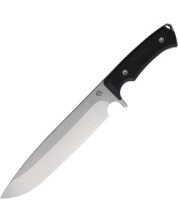 Bonfire Full Tang Fixed Blade CPM-3V steel tumbled finish Black G10 handle Black kydex sheath
