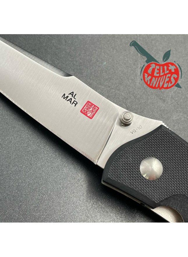 AL MAR KNIVES Shrike VG10 steel satin finish Black G10 handle SEKI Japan