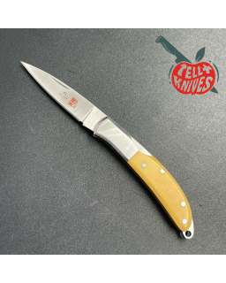 Vintage Al Mar Osprey 1001 AUS6 steel yellow micarta handle
