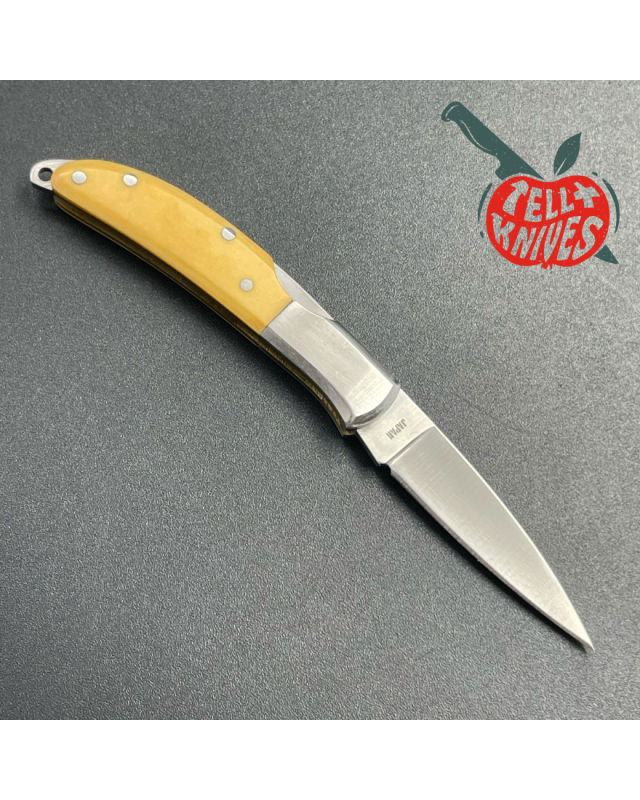 Vintage Al Mar Osprey 1001 AUS6 steel yellow micarta handle