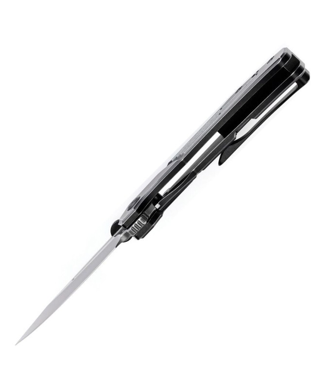 Orion Damascus steel blade Blackwash Titanium handle Flipper Orion Damascus steel blade Blackwash Titanium handle Flipper