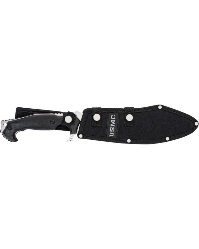 USMC Covert Ops Machete two-tone finish Pakkawood handle USMC Covert Ops Machete two-tone finish Pakkawood handle