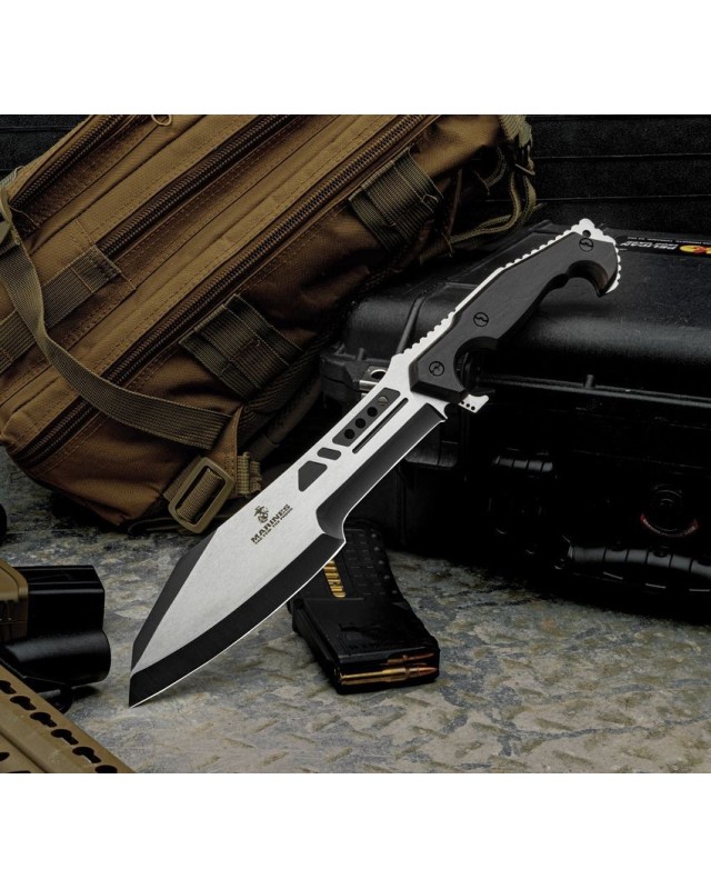USMC Covert Ops Machete two-tone finish Pakkawood handle USMC Covert Ops Machete two-tone finish Pakkawood handle