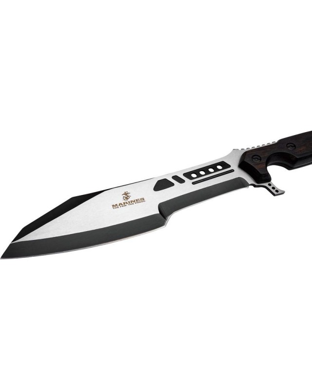 USMC Covert Ops Machete two-tone finish Pakkawood handle USMC Covert Ops Machete two-tone finish Pakkawood handle