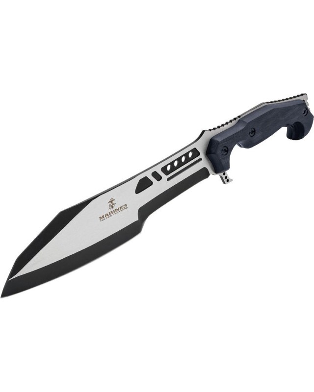 USMC Covert Ops Machete two-tone finish Pakkawood handle USMC Covert Ops Machete two-tone finish Pakkawood handle