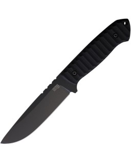 Ultra Outdoor Toxic Fixed Blade NMV carbon steel black G10 handle black kydex sheath