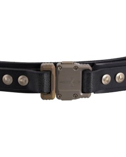 Marfione Custom Knives APIS Custom Belt Black Buffalo thick leather