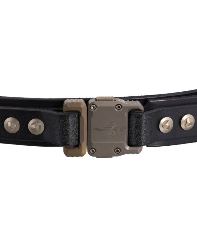 Marfione Custom Knives APIS Custom Belt Black Buffalo thick leather Marfione Custom Knives APIS Custom Belt Black Buffalo thick leather