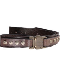Marfione Custom Knives APIS Custom Belt Brown Buffalo thick leather