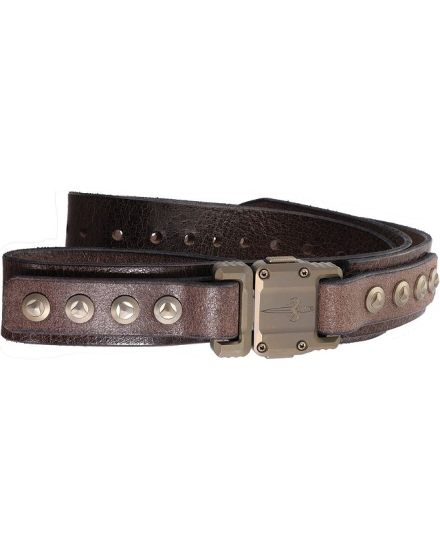 Marfione Custom Knives APIS Custom Belt Brown Buffalo thick leather Marfione Custom Knives APIS Custom Belt Brown Buffalo thick leather