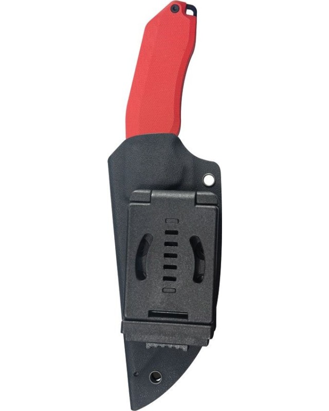 Basilisk Fixed Blade Full Tang  14C28N stainless steel blackwash finish Red G10 handle Basilisk Fixed Blade Full Tang  14C28N stainless steel blackwash finish Red G10 handle
