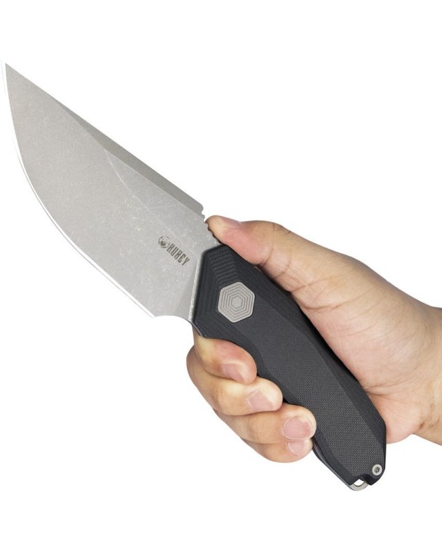 Basilisk Fixed Blade Full Tang 14C28N stainless steel stonewash finish black G10 handle Basilisk Fixed Blade Full Tang 14C28N stainless steel stonewash finish black G10 handle