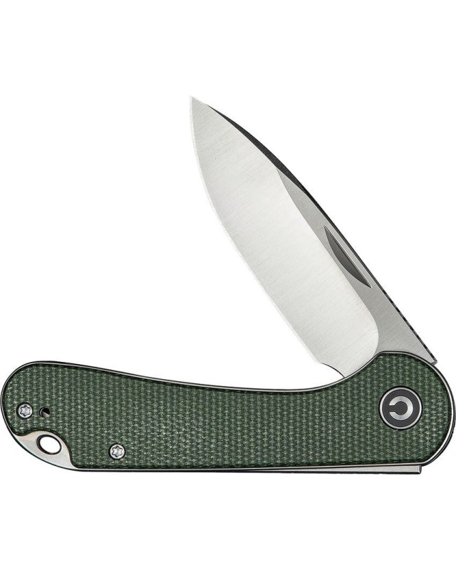 Elementum Slip Joint 14C28N stainless steel satin finish blade Green Micarta handle Elementum Slip Joint 14C28N stainless steel satin finish blade Green Micarta handle