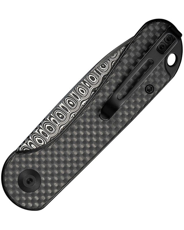 Elementum Slip Joint Damascus stainless steel Carbon Fiber handle Elementum Slip Joint Damascus stainless steel Carbon Fiber handle