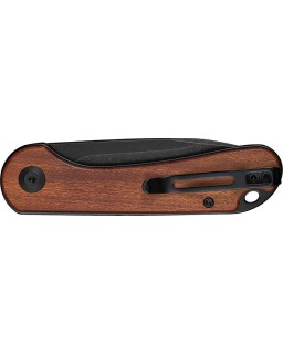 Elementum Slip Joint 14C28N stainless steel blackwash finish blade Guibourtia wood handle