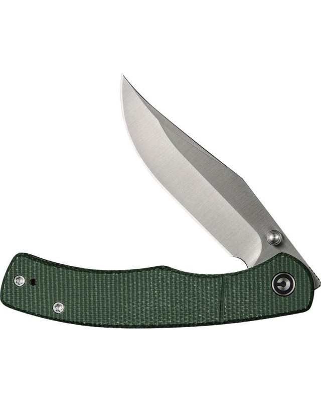Clingman Nitro-V steel satin finish Linerlock green micarta handle Clingman Nitro-V steel satin finish Linerlock green micarta handle