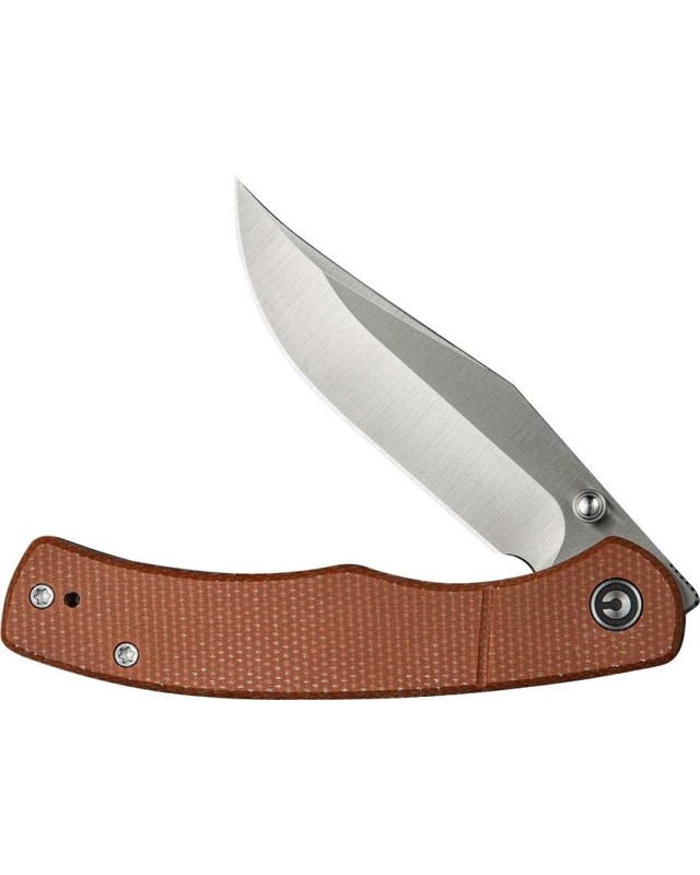 Clingman Nitro-V steel satin finish Linerlock brown micarta handle Clingman Nitro-V steel satin finish Linerlock brown micarta handle