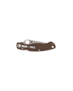 Military 2 SPRINT RUN CPM 15V premium steel stonewash finish Compression Lock Brown G10 handle