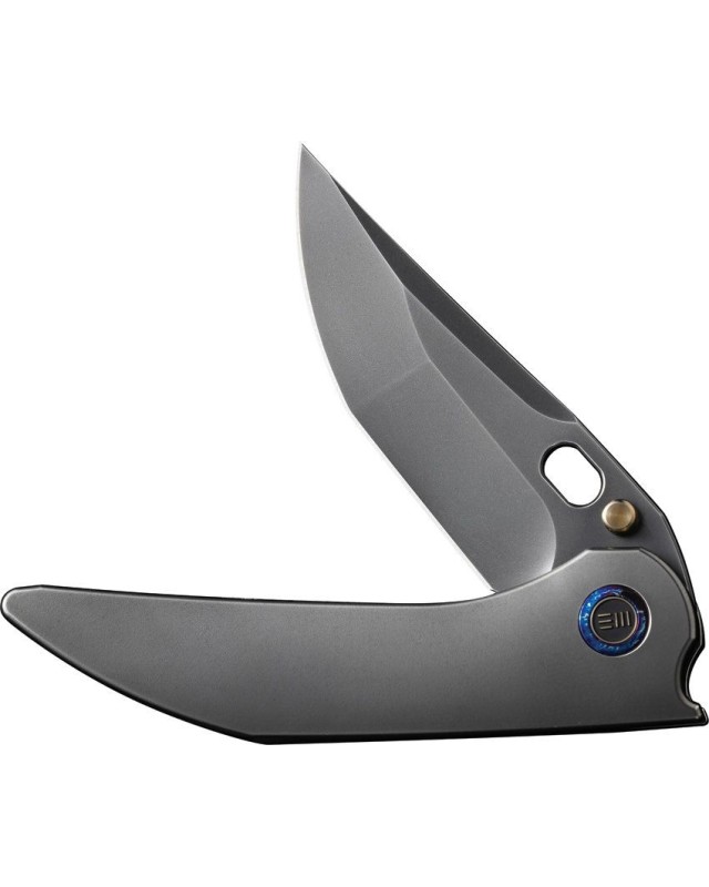 Attor folding knife CPM-20CV premium steel  Framelock Gray Titanium handle Timascus ring Attor folding knife CPM-20CV premium steel  Framelock Gray Titanium handle Timascus ring