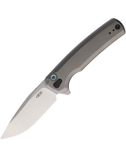 ZT0044 S45VN steel satin finish titanium handle button lock flipper