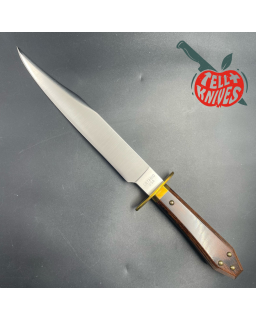 ONTARIO USA Bill Bagwell Gambler QS13 steel brass guard Pakka wood coffin handle