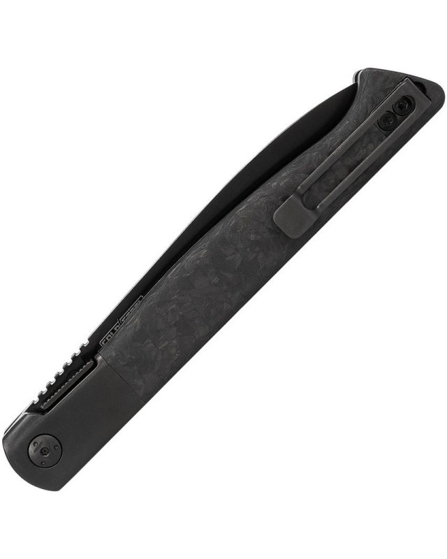 Drop Point Specter CPM-20CV premium steel black PVD coated blade Carbon Fiber handle linerlock Drop Point Specter CPM-20CV premium steel black PVD coated blade Carbon Fiber handle linerlock